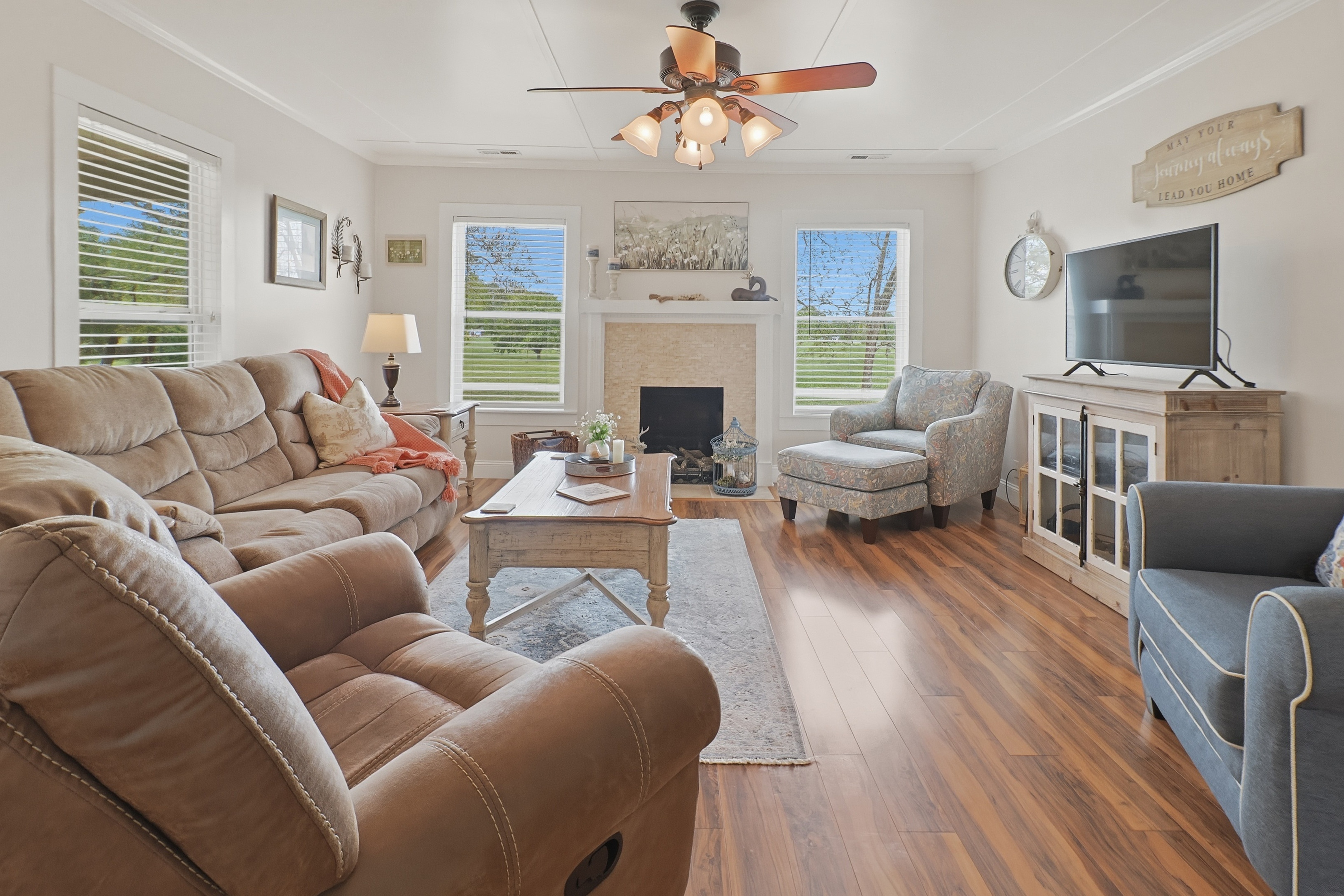 Aerial drone photography of property